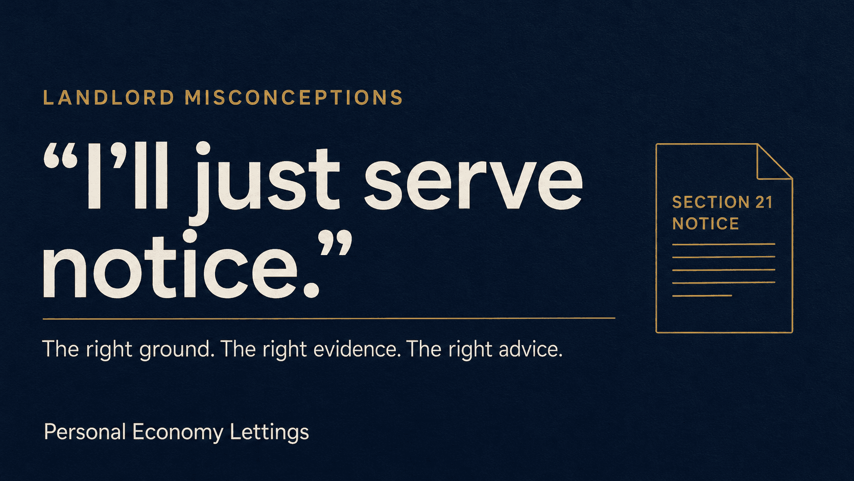 “I’ll Just Serve Notice”: Why Possession Advice Is No Longer One-Size-Fits-All