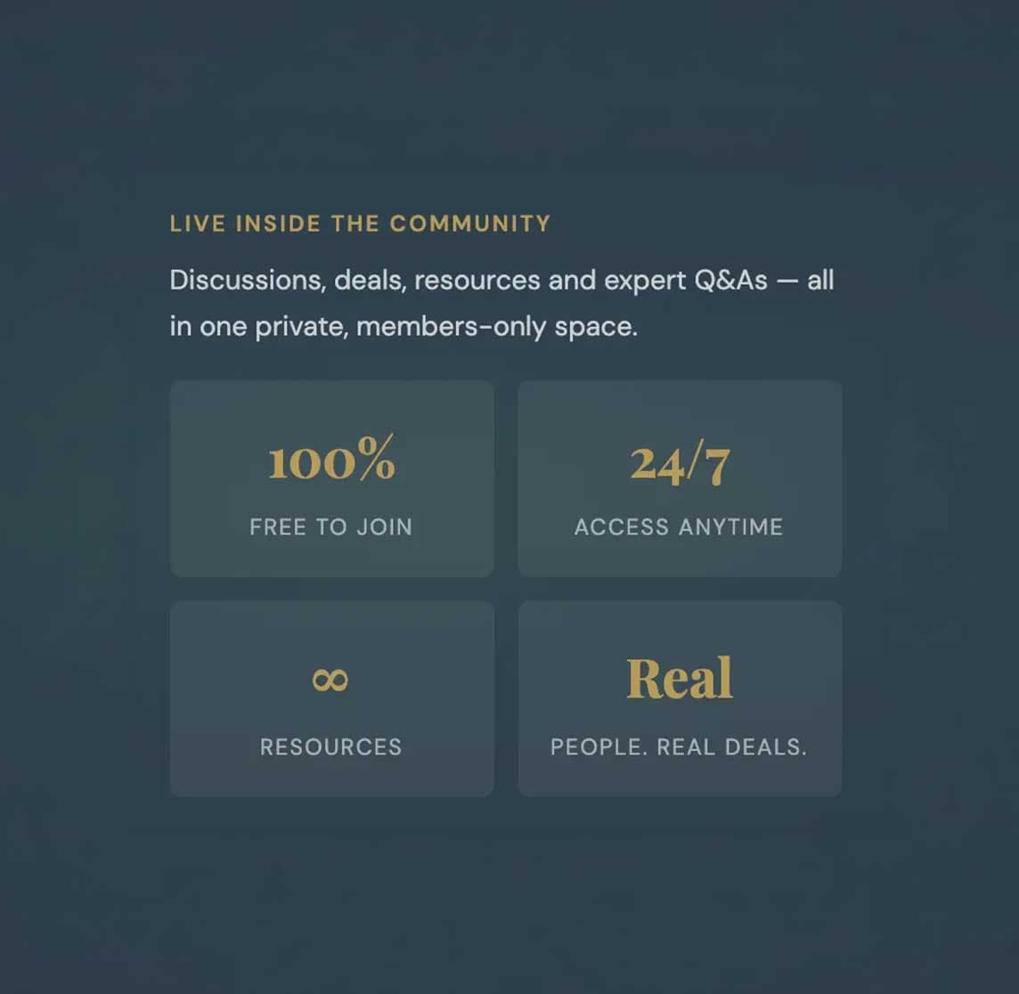 Property is personal. So is your <i>community</i>.